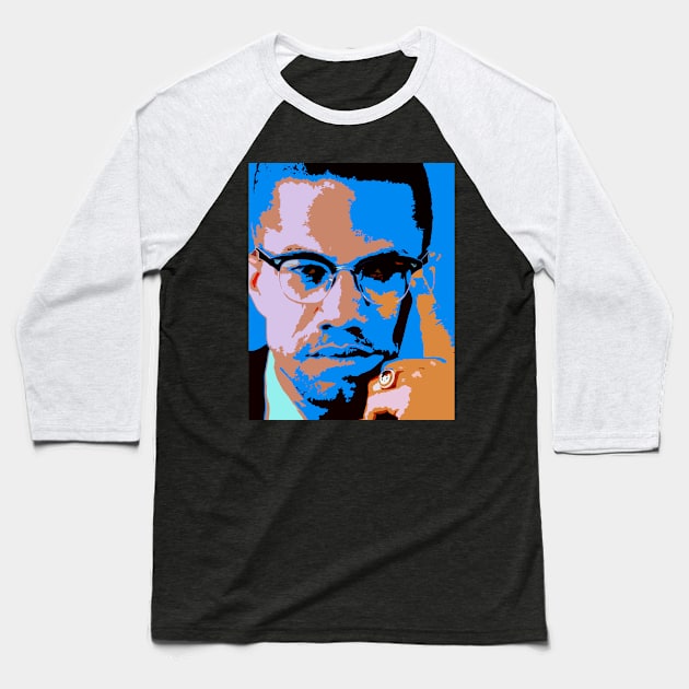 malcolm x Baseball T-Shirt by oryan80